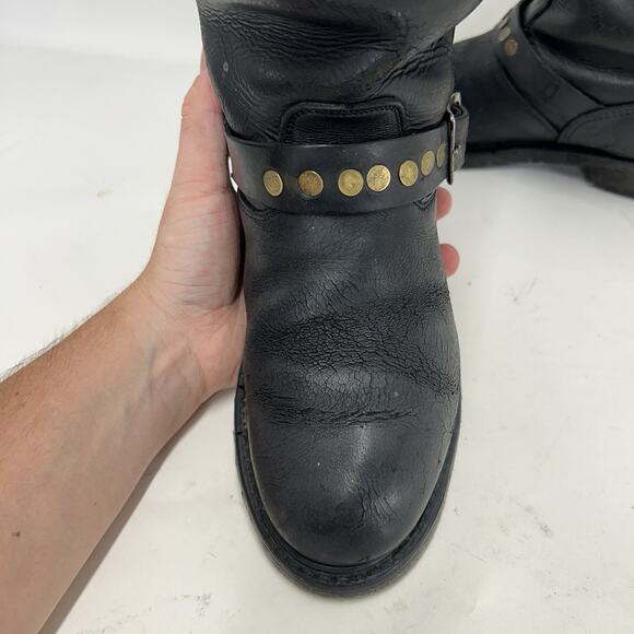 Vintage Riveted Engineer Boots Made in USA Style 7800 main image 9